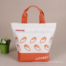 Reusable Picnic Insulated Printed Polyester Lunch Cooler Tote Bag Promotional Grocery Bag